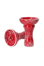 Load image into Gallery viewer, AO Red Head Hookah Phunnel Bowl
