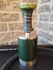 Vyro One Carbon Green LSM Signature Hookah