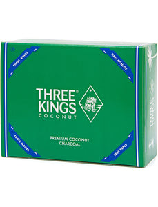Three Kings 1kg Box Natural Coconut Hookah Charcoals
