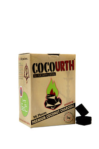 CocoUrth Flats 1kg Box Natural Coconut Hookah Charcoals