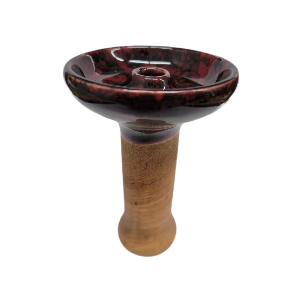 Oblako Phunnel M Glaze Marble Purple Black Hookah Bowl